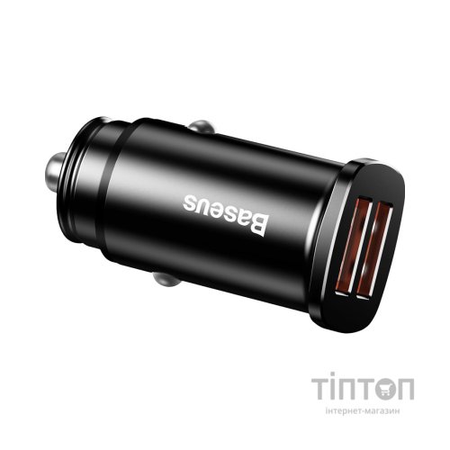 Зарядний пристрій Baseus Square metal A+A 30W Black (CCALL-DS01)