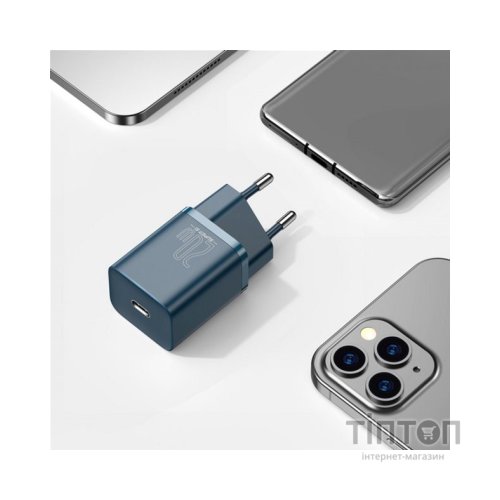 Зарядний пристрій Baseus Super Si 1C Blue (TZCCSUP-B03)