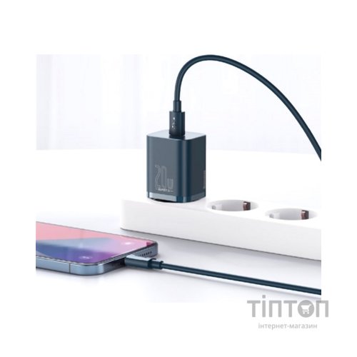 Зарядний пристрій Baseus Super Si 1C Blue (TZCCSUP-B03)