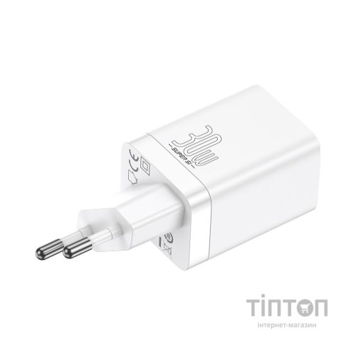 Зарядний пристрій Baseus Super Si Pro C+U 30W (CCSUPP-E02) white (948117)