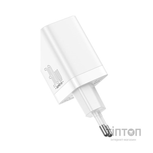 Зарядний пристрій Baseus Super Si Pro C+U 30W (CCSUPP-E02) white (948117)