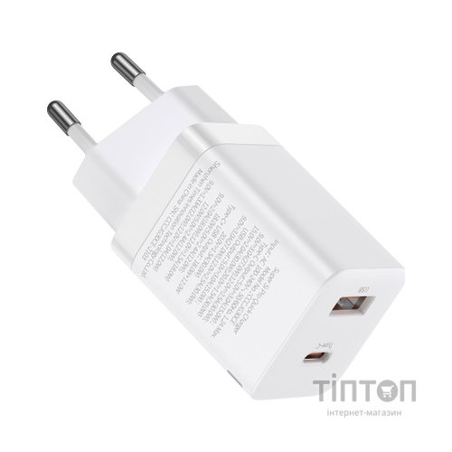 Зарядний пристрій Baseus Super Si Pro C+U 30W (CCSUPP-E02) white (948117)