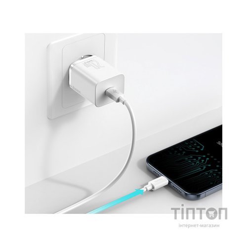 Зарядний пристрій Baseus Super Si Quick Charger 1C 20W EU White (CCSUP-B02)