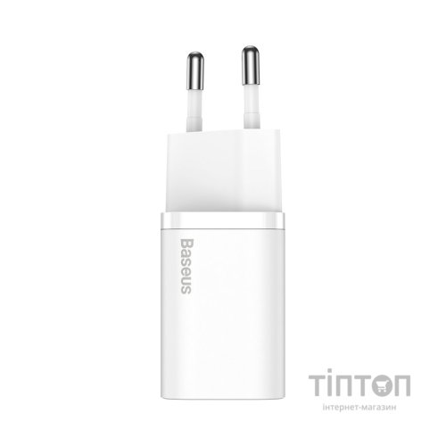 Зарядний пристрій Baseus Super Si Quick Charger 1C White (CCSP020102)