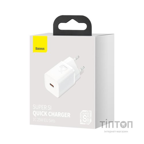Зарядний пристрій Baseus Super Si Quick Charger 1C White (CCSP020102)