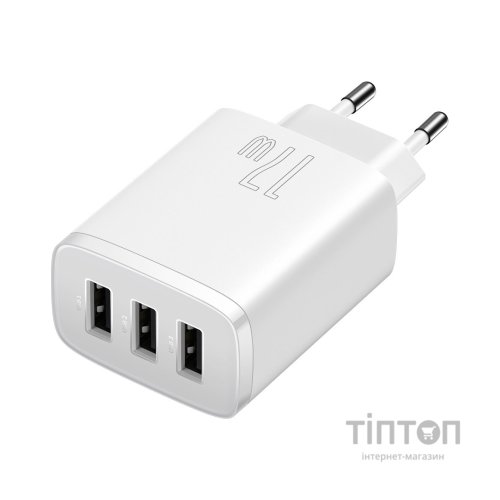 Зарядний пристрій Baseus White (CCXJ020102)