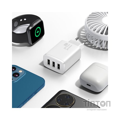 Зарядний пристрій Baseus White (CCXJ020102)