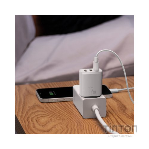 Зарядний пристрій Baseus White (CCXJ020102)