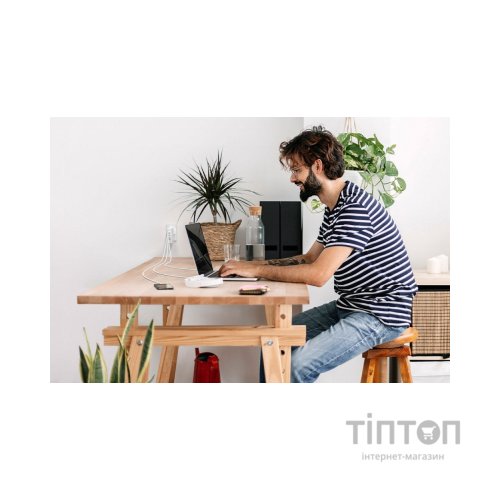 Зарядний пристрій Belkin 140W 3хUSB-С GAN PD PPS USB-A White (WCH014BTWH)