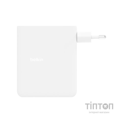 Зарядний пристрій Belkin 140W 3хUSB-С GAN PD PPS USB-A White (WCH014BTWH)