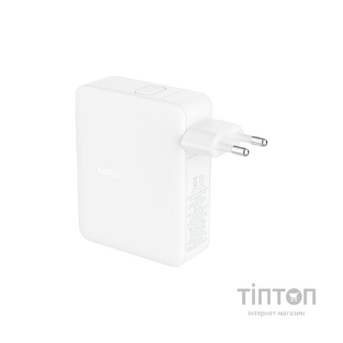 Зарядний пристрій Belkin 140W 3хUSB-С GAN PD PPS USB-A White (WCH014BTWH)