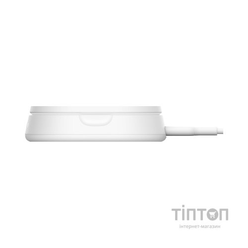 Зарядний пристрій Belkin 15W Magnetic Stand Qi2 20W adapter USB-C white (WIA008VFWH)