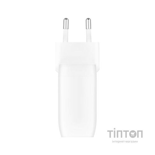 Зарядний пристрій Belkin 30W 2хUSB-С PD PPS white (WCB010VFWH)