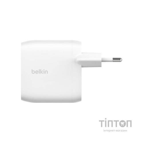 Зарядний пристрій Belkin 30W 2хUSB-С PD PPS white (WCB010VFWH)
