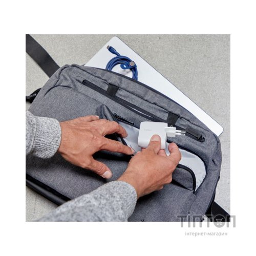 Зарядний пристрій Belkin 30W 2хUSB-С PD PPS white (WCB010VFWH)