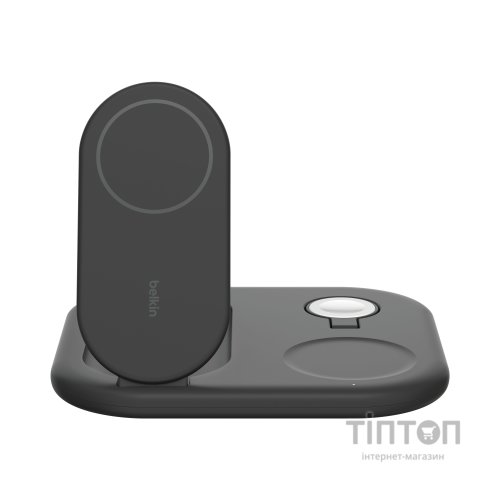 Зарядний пристрій Belkin 3in1 Magnetic Foldable iPhone/Watch/AirPods Qi2 15W black (WIZ029VFBK)