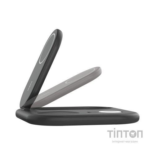 Зарядний пристрій Belkin 3in1 Magnetic Foldable iPhone/Watch/AirPods Qi2 15W black (WIZ029VFBK)