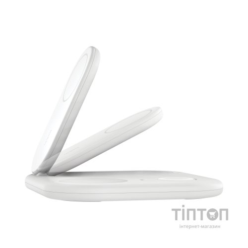 Зарядний пристрій Belkin 3in1 Magnetic Foldable iPhone/Watch/AirPods Qi2 15W white (WIZ029VFWH)