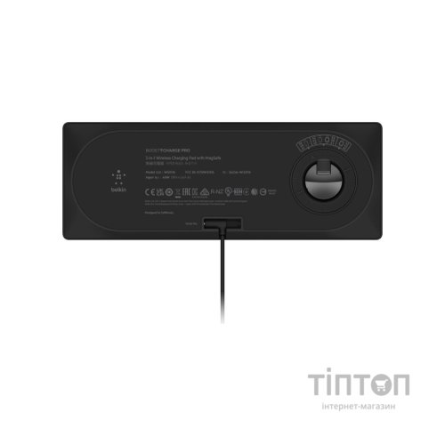 Зарядний пристрій Belkin 3in1 MagSafe, black (WIZ016VFBK)