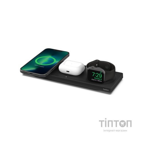 Зарядний пристрій Belkin 3in1 MagSafe, black (WIZ016VFBK)