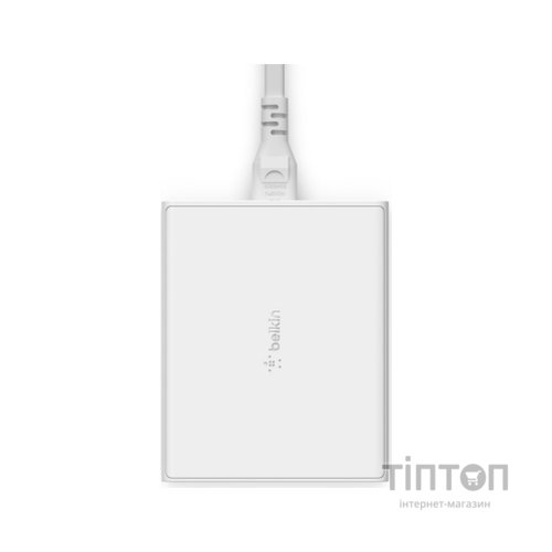 Зарядний пристрій Belkin Home Charger 108W GAN Dual USB-С/USB-A (WCH010VFWH)