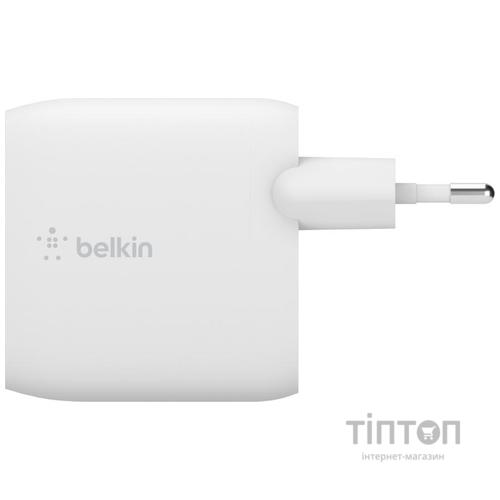 Зарядний пристрій Belkin Home Charger (24W) DUAL USB 2.4A, white (WCB002VFWH)