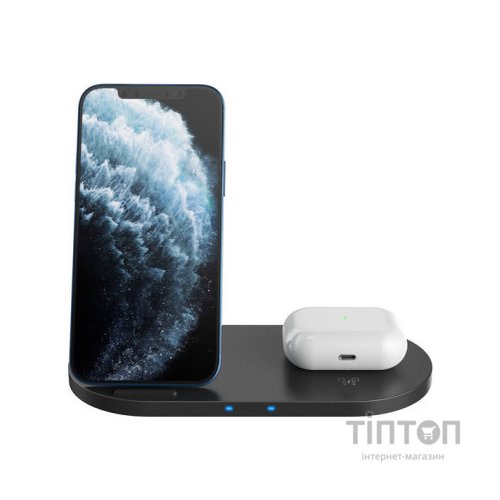 Зарядний пристрій Canyon 2in1 Wireless 10W/7.5W/5W Type-C 1.2 m (CNS-WCS202B)