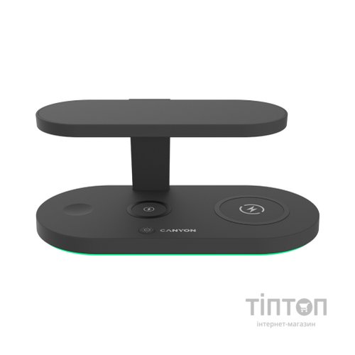 Зарядний пристрій Canyon 5in1 Wireless charger with UV sterilizer (CNS-WCS501B)