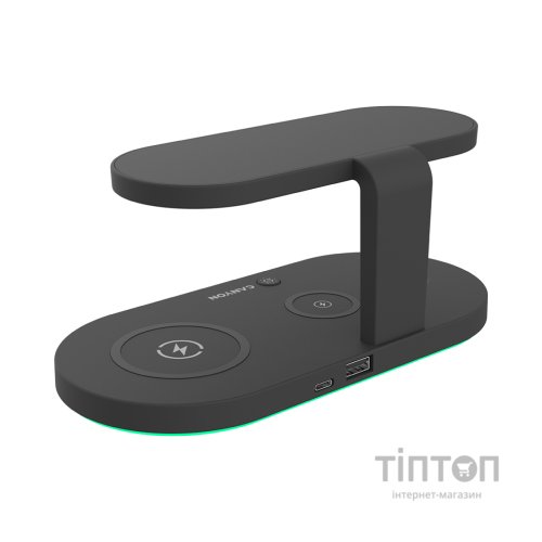 Зарядний пристрій Canyon 5in1 Wireless charger with UV sterilizer (CNS-WCS501B)