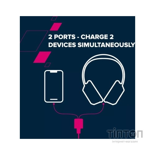 Зарядний пристрій Canyon CU20AC GaN 20W 1xPD 1xQC EU White (CNS-CUW20AC)