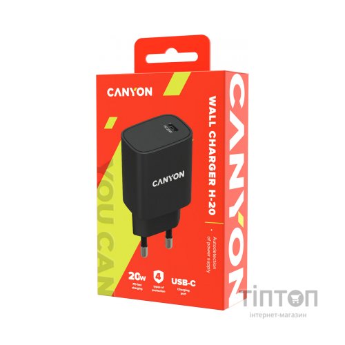 Зарядний пристрій Canyon PD 20W (CNE-CHA20B02)