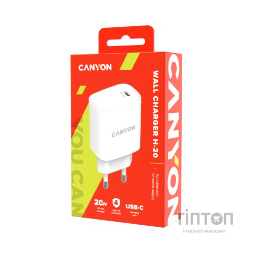Зарядний пристрій Canyon PD 20W (CNE-CHA20W02)