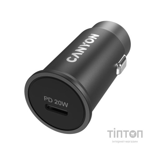 Зарядний пристрій Canyon PD 20W Pocket size car charger (CNS-CCA20B)