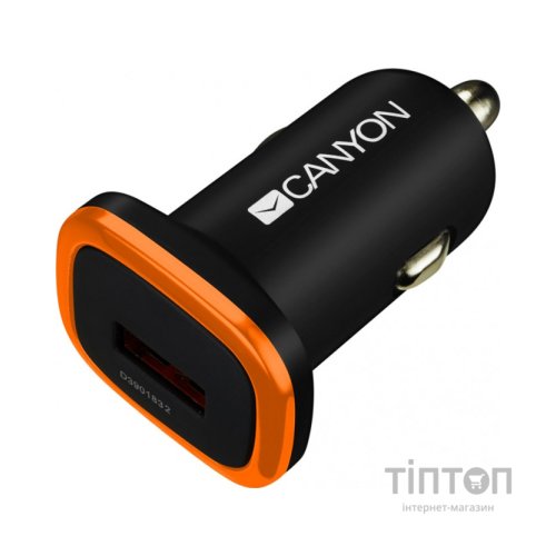Зарядний пристрій Canyon Universal 1xUSB car adapter (CNE-CCA01B)