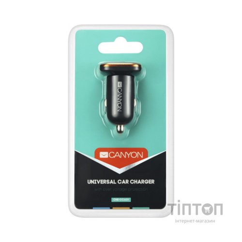 Зарядний пристрій Canyon Universal 1xUSB car adapter (CNE-CCA01B)