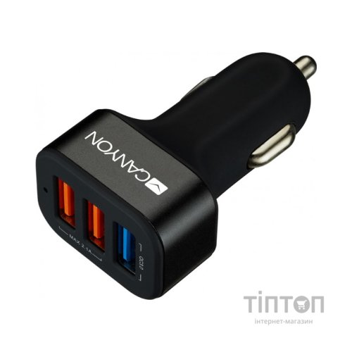 Зарядний пристрій Canyon Universal 3xUSB car adapter (CNE-CCA07B)