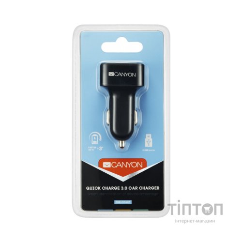 Зарядний пристрій Canyon Universal 3xUSB car adapter (CNE-CCA07B)