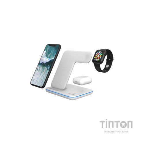 Зарядний пристрій Canyon WS-303 3in1 Wireless charger (CNS-WCS303W)