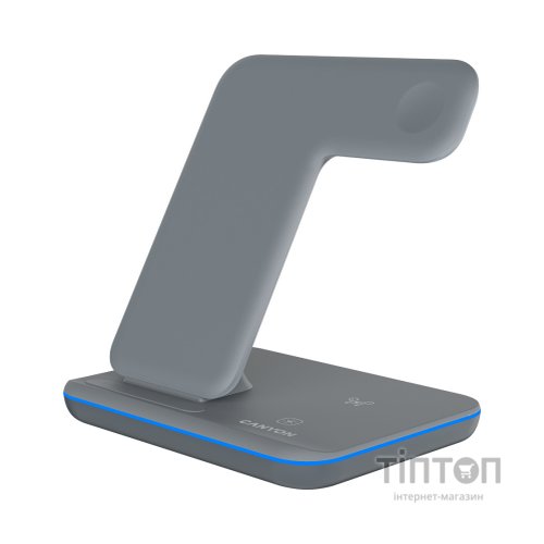 Зарядний пристрій Canyon WS-303, 3in1 Wireless Dark Grey (CNS-WCS303DG)