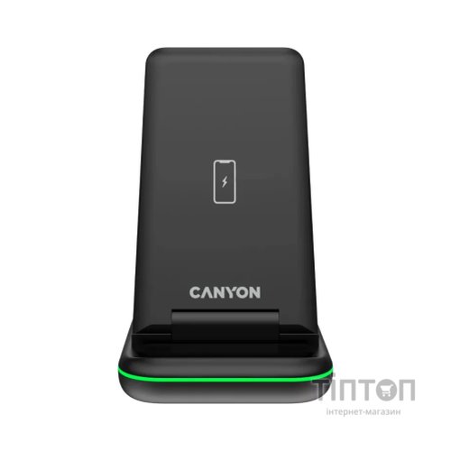 Зарядний пристрій Canyon WS- 304 Foldable 3in1 Wireless charger (CNS-WCS304B)