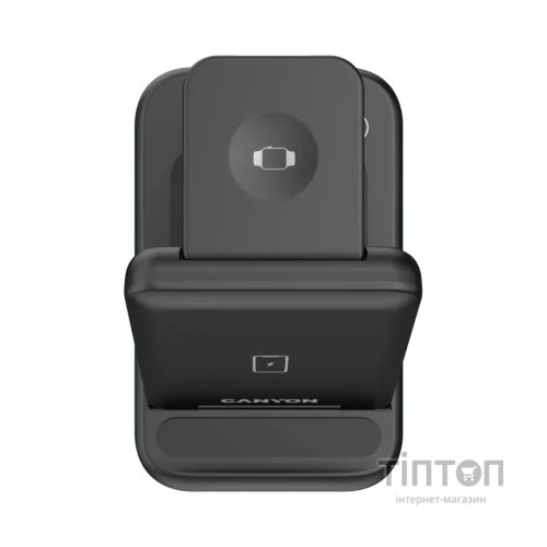 Зарядний пристрій Canyon WS- 304 Foldable 3in1 Wireless charger (CNS-WCS304B)