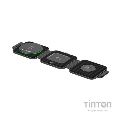 Зарядний пристрій Canyon WS-305 Foldable 3in1 Wireless charger (CNS-WCS305B)