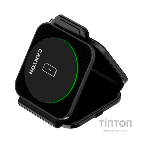 Зарядний пристрій Canyon WS-305 Foldable 3in1 Wireless charger (CNS-WCS305B)