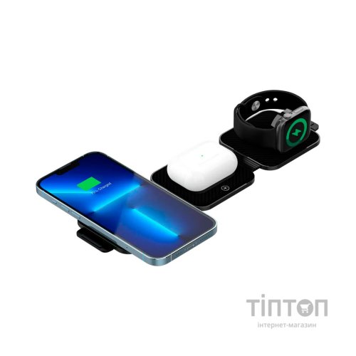 Зарядний пристрій Canyon WS-305 Foldable 3in1 Wireless charger (CNS-WCS305B)