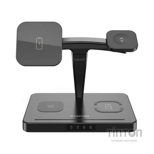 Зарядний пристрій Canyon WS-404 4in1 Wireless charger (CNS-WCS404B)