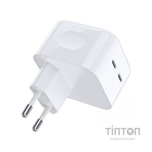 Зарядний пристрій Choetech 2xUSB-С 35W PD/QC (Q5008-EU-WH)