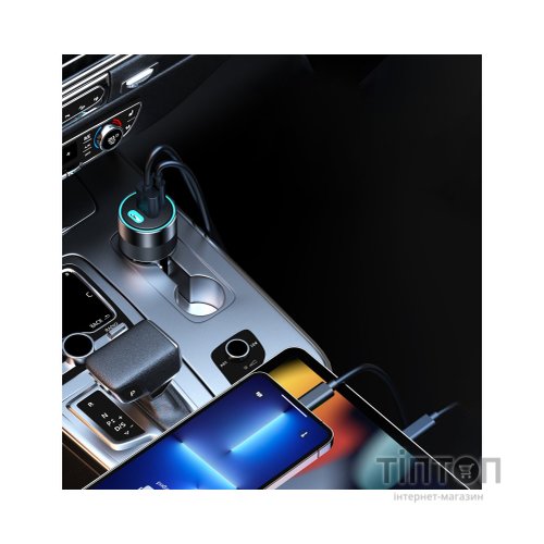 Зарядний пристрій Choetech car 2хUSB-C+USB-A 130W QC3.0/PD/PPS black (TC0011-BK)