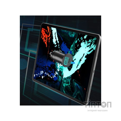 Зарядний пристрій Choetech Car USB-A/USB-C 30W QC3.0/PD (TC0006-V2-BK)