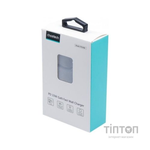 Зарядний пристрій Choetech GaN USB-A/USB-C 33W QC3.0/PD/PPS (PD5006-EU-BK)