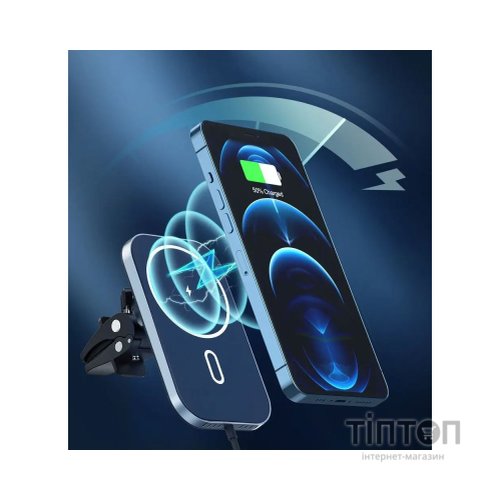 Зарядний пристрій Choetech QI 15W compatible MagSafe (T200-F-201BK)